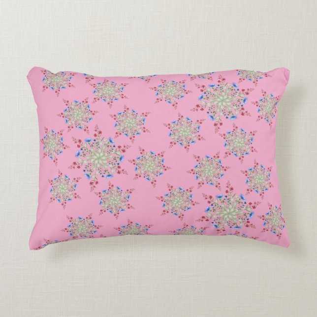 Coussins Décoratifs Motif de fleur unique conçu (Devant)