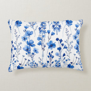 Coussins Décoratifs Motif de fleurs sauvages sur papier à la française