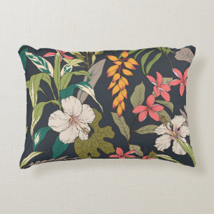 Coussins Décoratifs Motif de fleurs tropicales sans joint arrière - pl