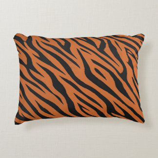 Coussins Décoratifs Motif de fourrure à rayures de tigre