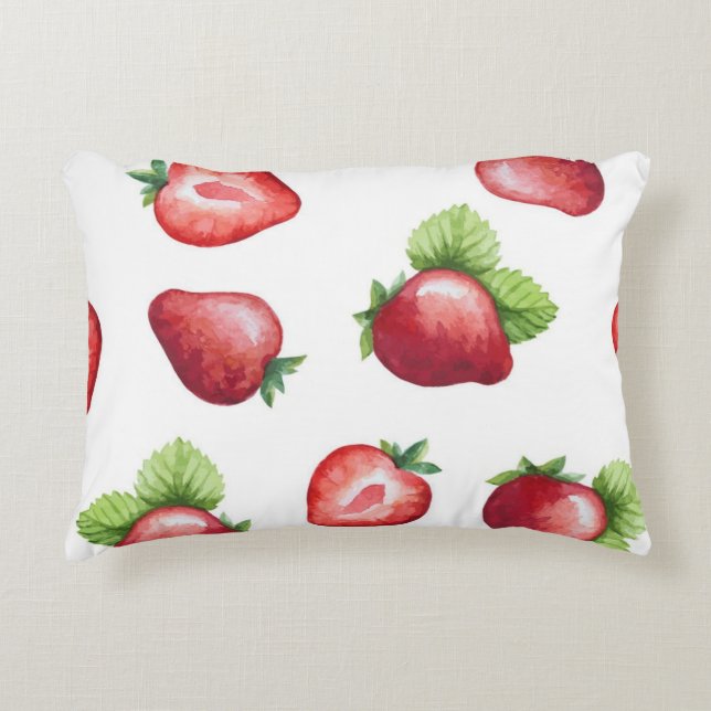 Coussins Décoratifs Motif de fraises (Devant)