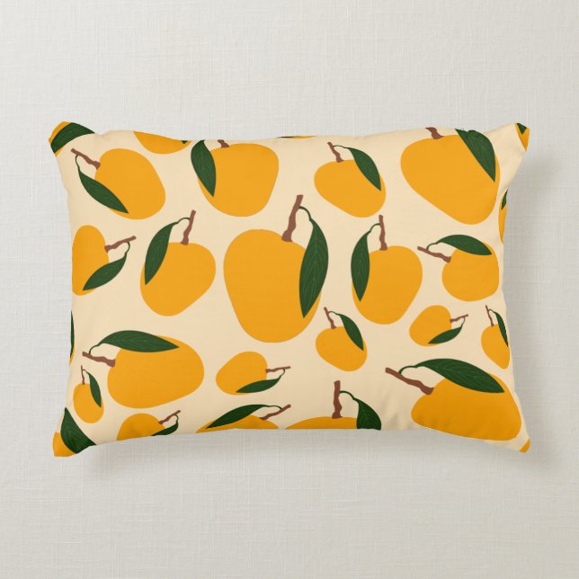 Coussins Décoratifs Motif de fruits d'été Mango (Devant)