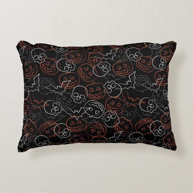 Coussins Décoratifs Motif de Halloween (Devant)
