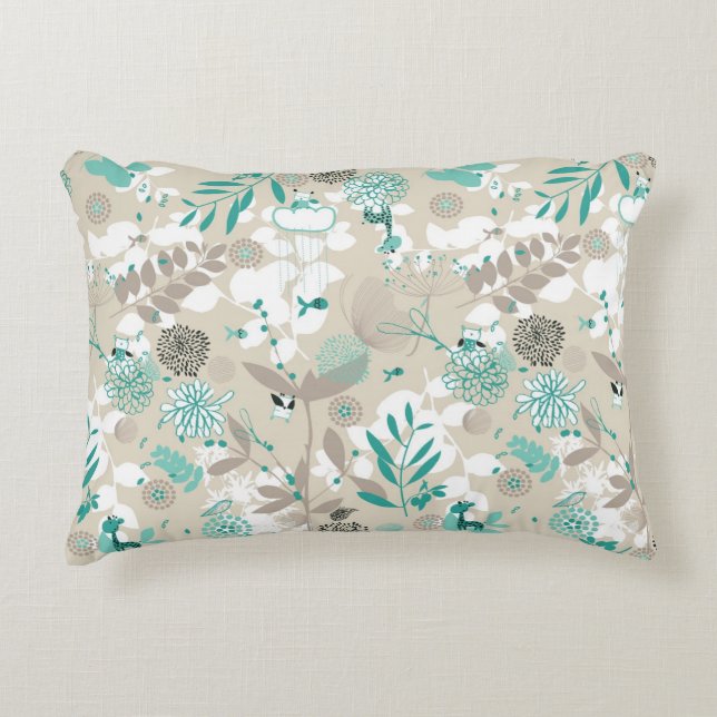 Coussins Décoratifs Motif de jardin (Devant)
