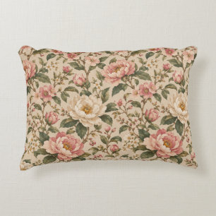 Coussins Décoratifs Motif de jardin de pivoines et de roses romantique