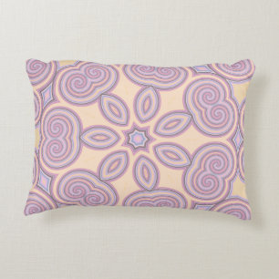Coussins Décoratifs Motif de Kaleidoscope Pastel Pink & Purple