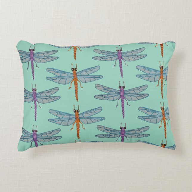 Coussins Décoratifs Motif de libellule (Devant)