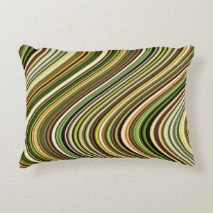 Coussins Décoratifs Motif de ligne courbe multicolore très unique
