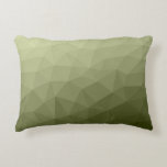Coussins Décoratifs Motif de maillage géométrique dégradé vert clair d<br><div class="desc">Militaire dégradé géométrique maillage motif triangles ombre. Triangle maillage géométrique avec dégradé vert foncé clair. militaire,  armée,  motif,  ombre,  maillage,  triangles,  géométrie,  dégradé,  cool,  triangle,  vert</div>