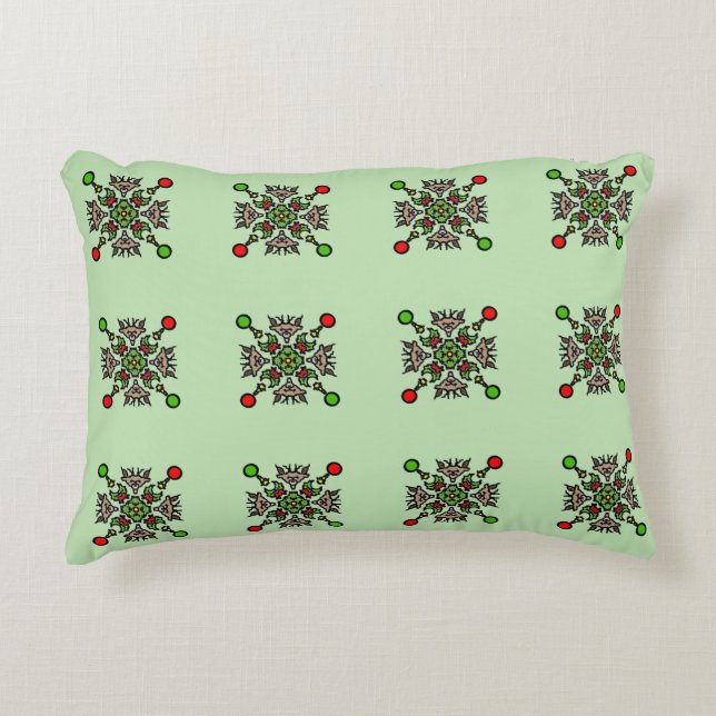 Coussins Décoratifs Motif de mandala de Noël (Devant)