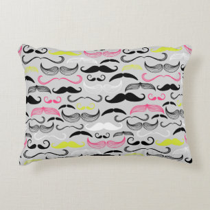 Coussins Décoratifs Motif de moustache, rétro style