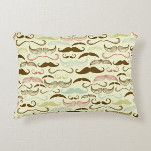 Coussins Décoratifs Motif de moustache, rétro style 4