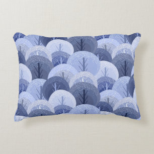 Coussins Décoratifs Motif de Noël hivernal. Le motif