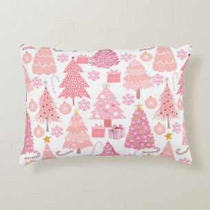 Coussins Décoratifs Motif de Noël rose