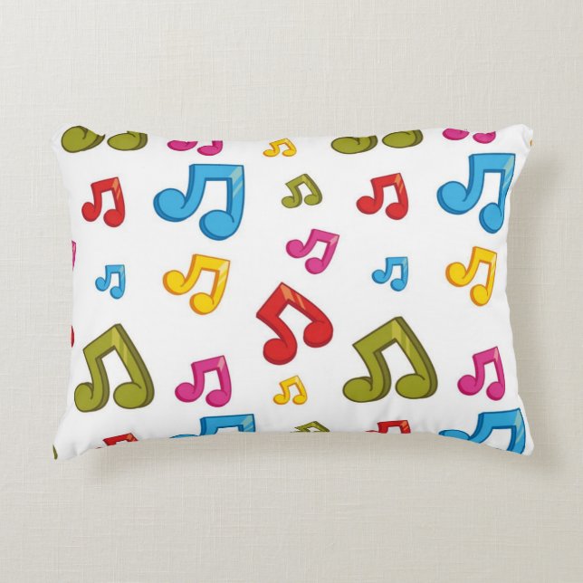 Coussins Décoratifs Motif de notes de musique (Devant)