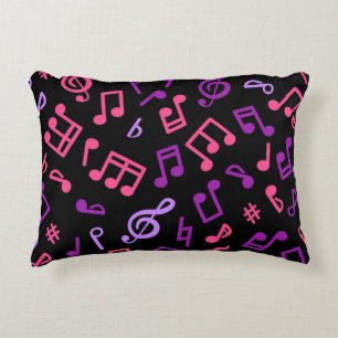Coussins Décoratifs Motif de notes musicales
