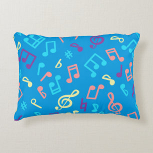 Coussins Décoratifs Motif de notes musicales