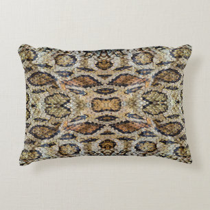 Coussins Décoratifs motif de peau de serpent. Poster de animal vintage