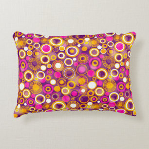 Coussins Décoratifs Motif de point violet de polka