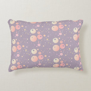 Coussins Décoratifs Motif de points rose gris