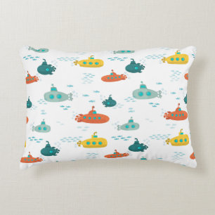Coussins Décoratifs Motif de poisson de mer profond sous-marin mignon