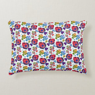 Coussins Décoratifs Motif de poissons tropicaux colorés