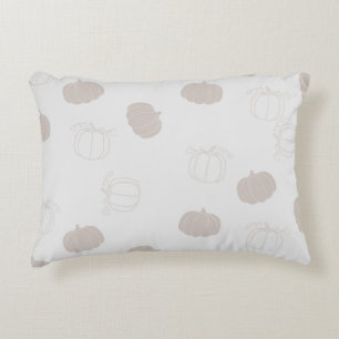 Coussins Décoratifs Motif de saison automnale citrouille grise