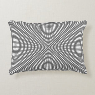 Coussins Décoratifs Motif de tissage circulaire radial - Argent