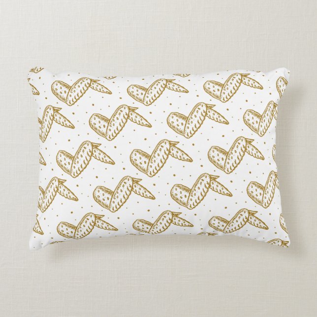 Coussins Décoratifs Motif des ailes de poulet (Devant)