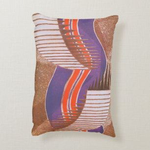Coussins Décoratifs Motif d'escalier en pochoir Art Déco vintage Jazz