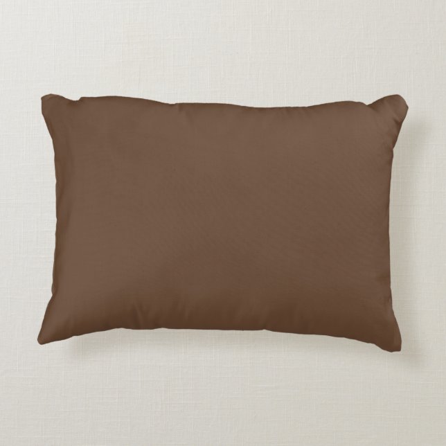 Coussins Décoratifs Motif élégant brun profond  (Dos)