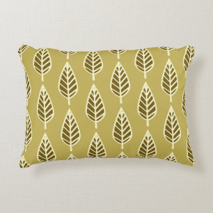 Coussins Décoratifs Motif en feuille de hêtre - Chameau tan et brun