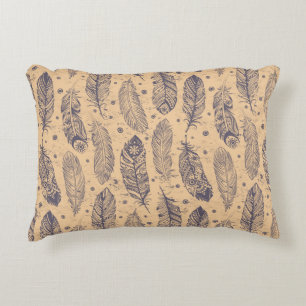 Coussins Décoratifs Motif ethnique d'ensemble de plume