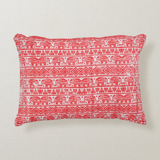 Coussins Décoratifs Motif ethnique éléphant boho (Devant)