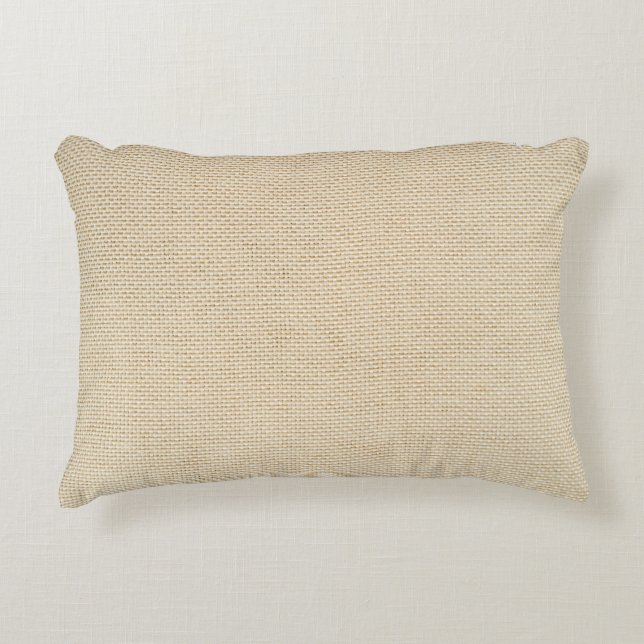 Coussins Décoratifs Motif Faux burlap (Devant)