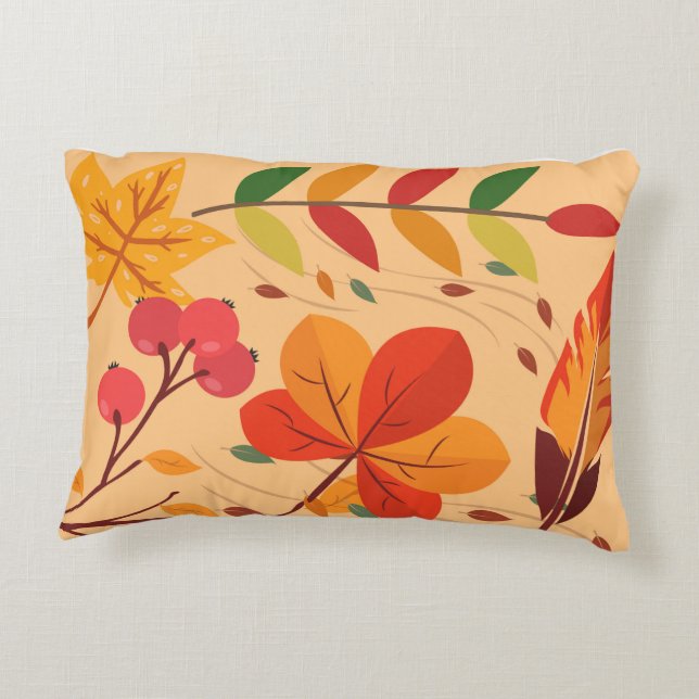 Coussins Décoratifs Motif feuille (Dos)