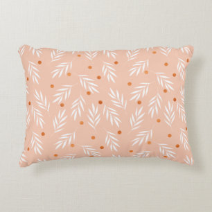Coussins Décoratifs Motif Feuille floral rose d'Apricot moderne