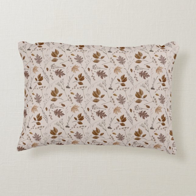 Coussins Décoratifs Motif Feuilles d'automne (Dos)