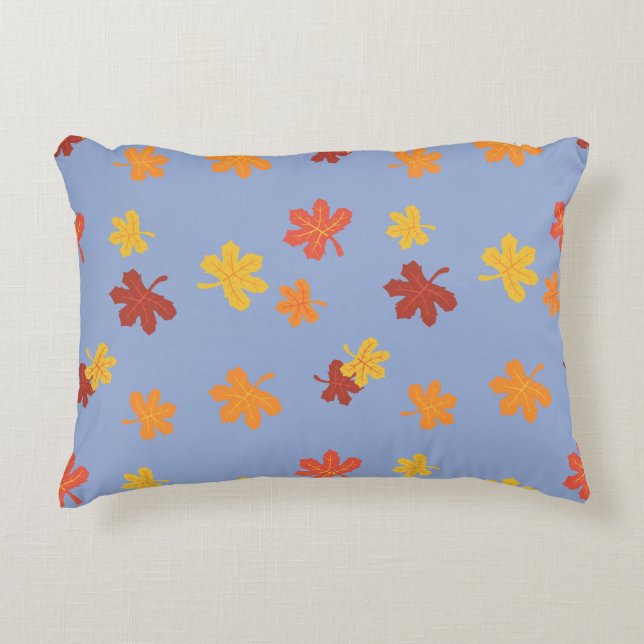Coussins Décoratifs Motif feuilles d'automne intégral (Devant)