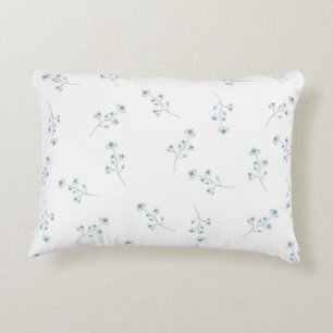 Coussins Décoratifs Motif Fleur sauvage bleu
