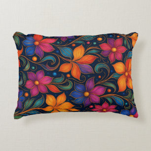 Coussins Décoratifs Motif floral coloré décoratif Maison vibrante