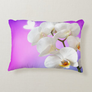 Coussins Décoratifs Motif Floral de Fleurs d'Orchidée Destinée de la D