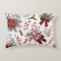 Motif floral de Noël élégant vintage