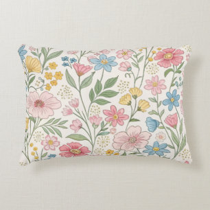 Coussins Décoratifs Motif floral d'été de fleurs sauvages