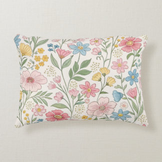 Coussins Décoratifs Motif floral d'été de fleurs sauvages