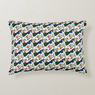 Coussins Décoratifs Motif floral d'oiseau mignon   Oiseau bleu coloré 
