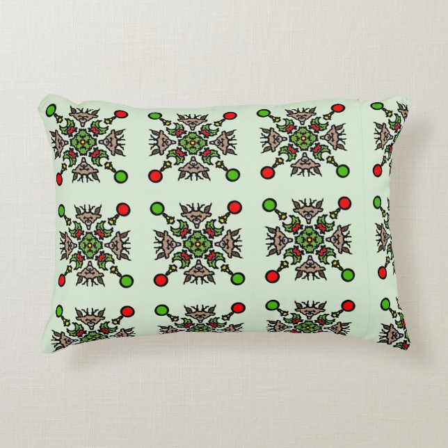 Coussins Décoratifs Motif Floral Moderne (Devant)