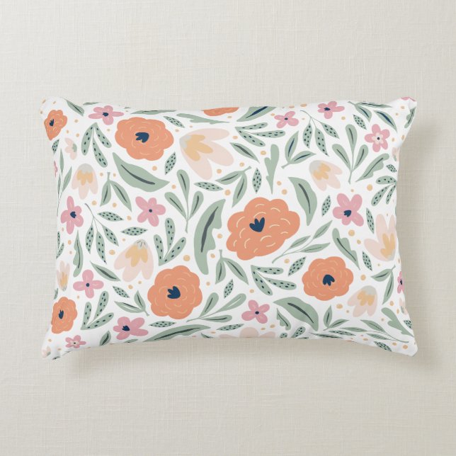 Coussins Décoratifs Motif floral Pastel Spring (Devant)