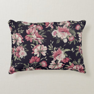 Coussins Décoratifs Motif floral sans couture avec rose, aquarelle. Vi