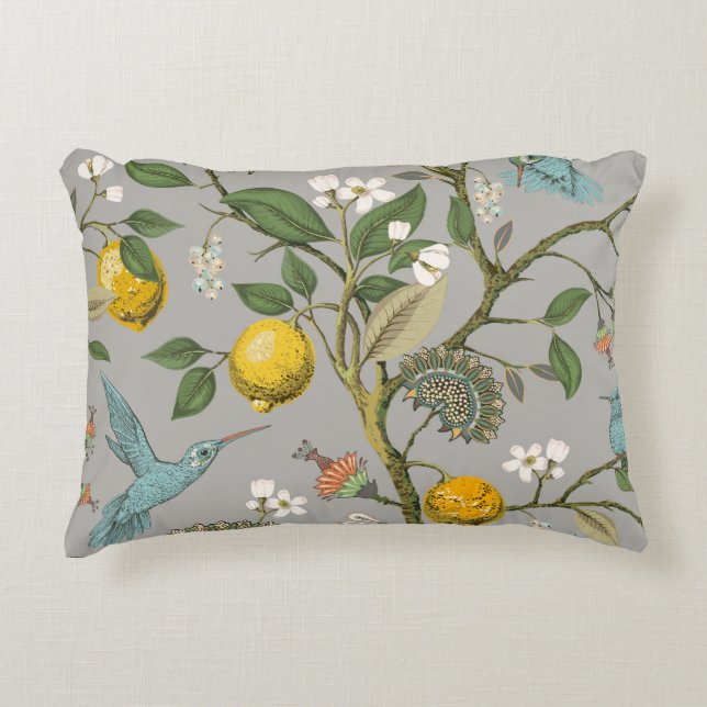 Coussins Décoratifs Motif floral sans soudure. Papier peint botanique. (Devant)